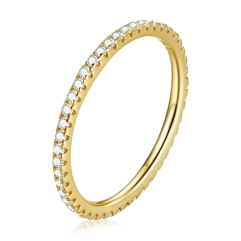 925 Sterling Silver Full pave ring