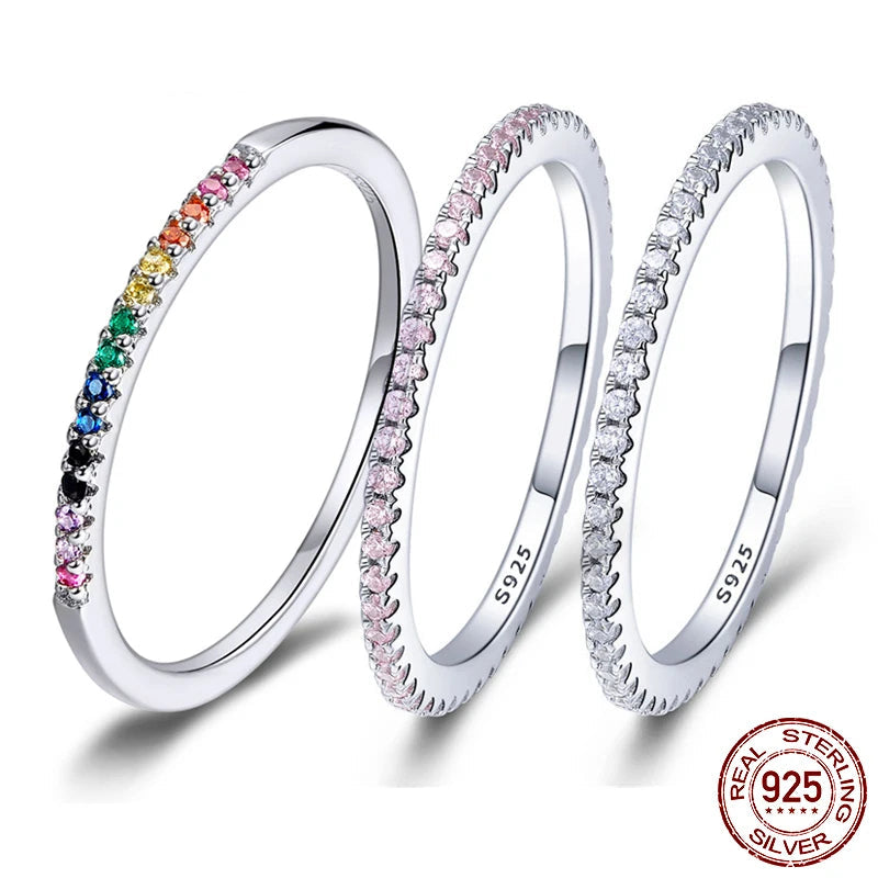 925 Sterling Silver Full pave ring