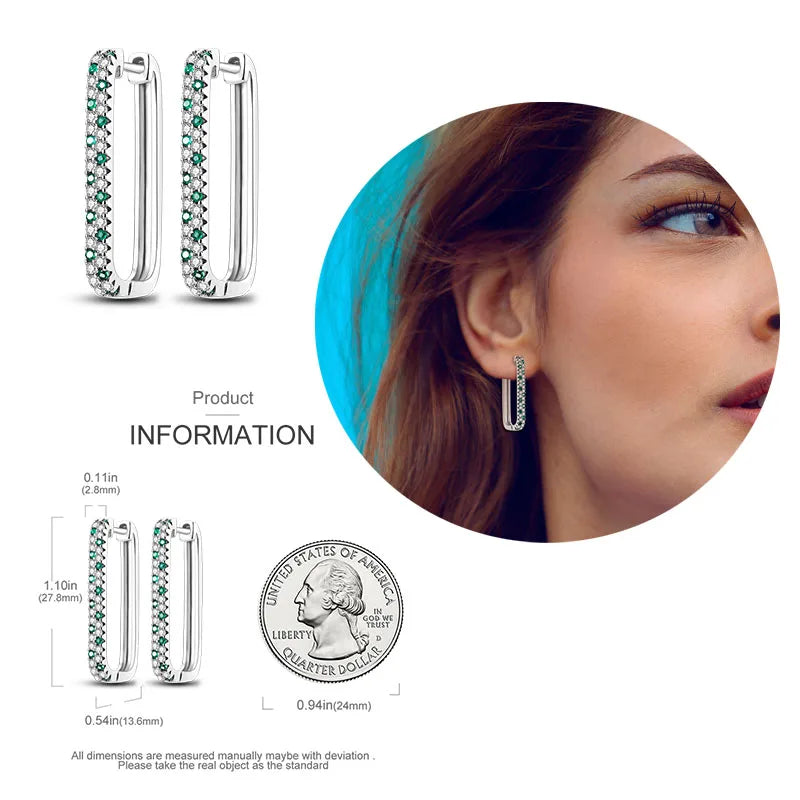 925 Silver Hoop Earrings For Woman