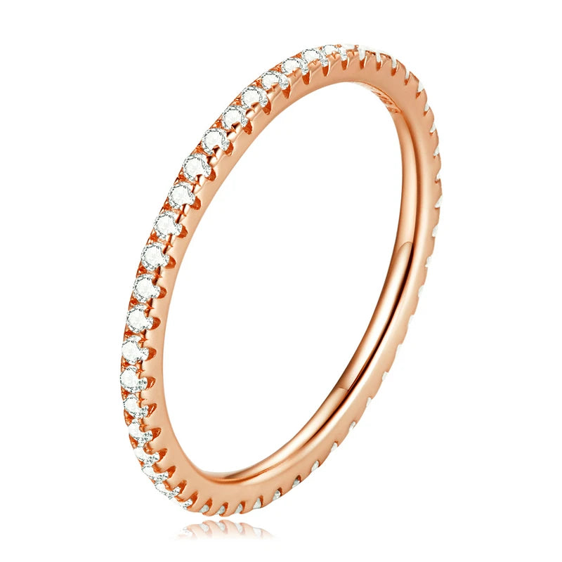 925 Sterling Silver Full pave ring