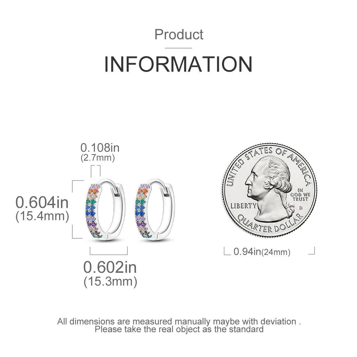 925 Silver Hoop Earrings For Woman