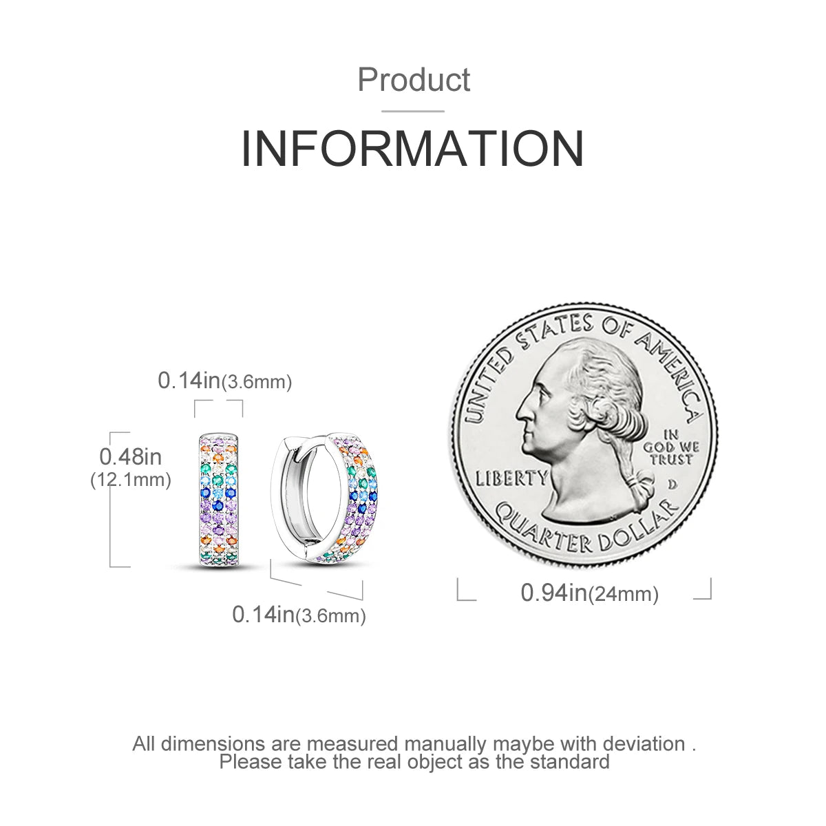925 Silver Hoop Earrings For Woman