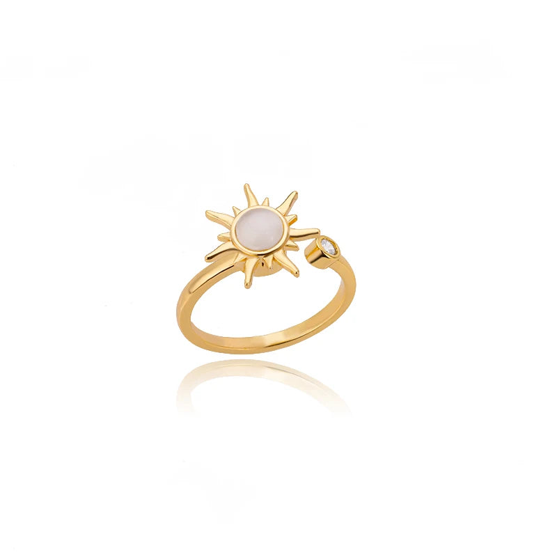 316L Stainless Steel Rings for Women Gold Color Never Fade Luxury Classic rings