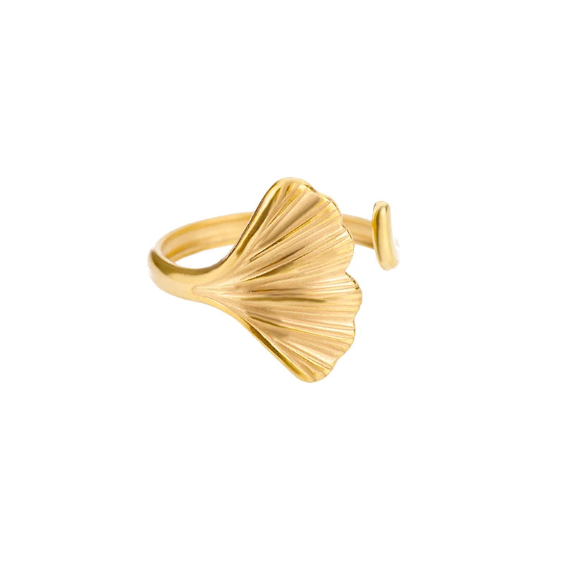 316L Stainless Steel Rings for Women Gold Color Never Fade Luxury Classic rings