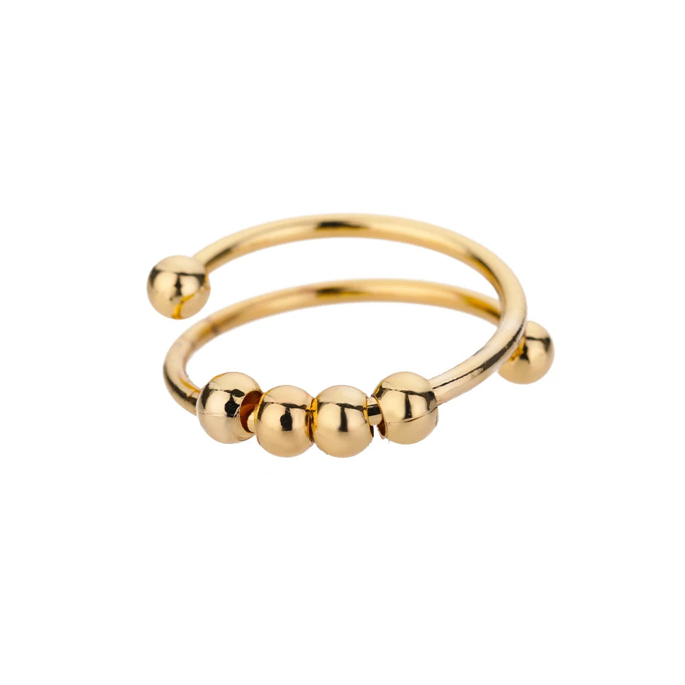 316L Stainless Steel Rings for Women Gold Color Never Fade Luxury Classic rings