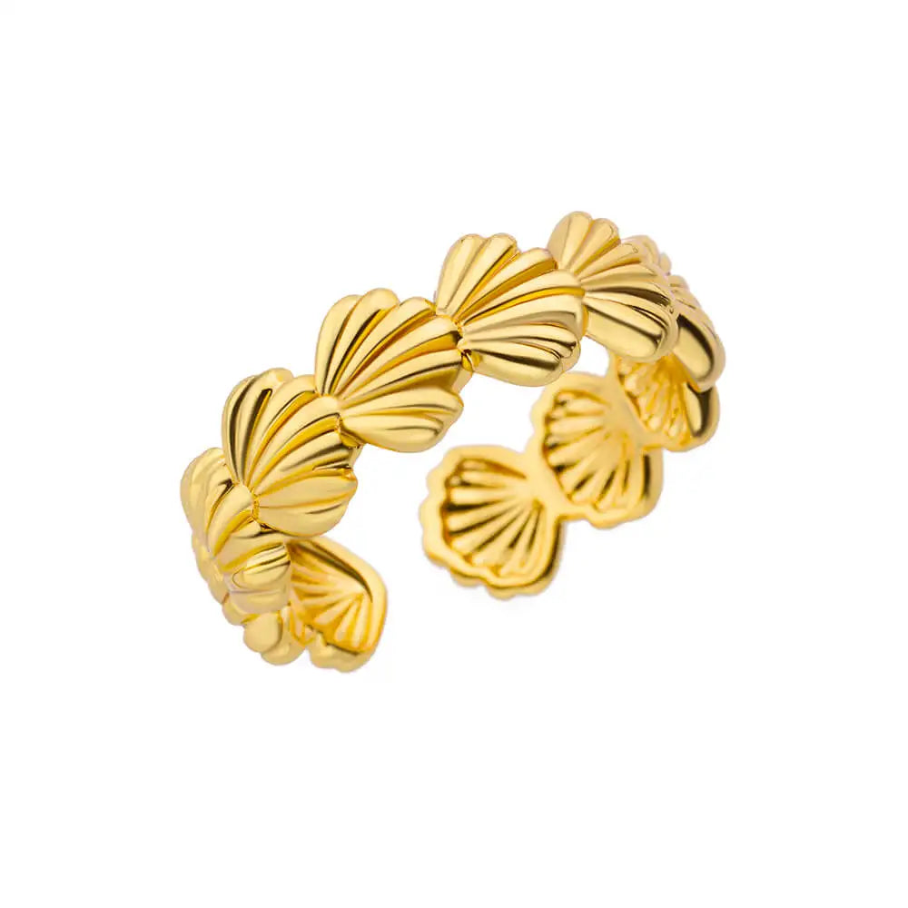 316L Stainless Steel Rings for Women Gold Color Never Fade Luxury Classic rings