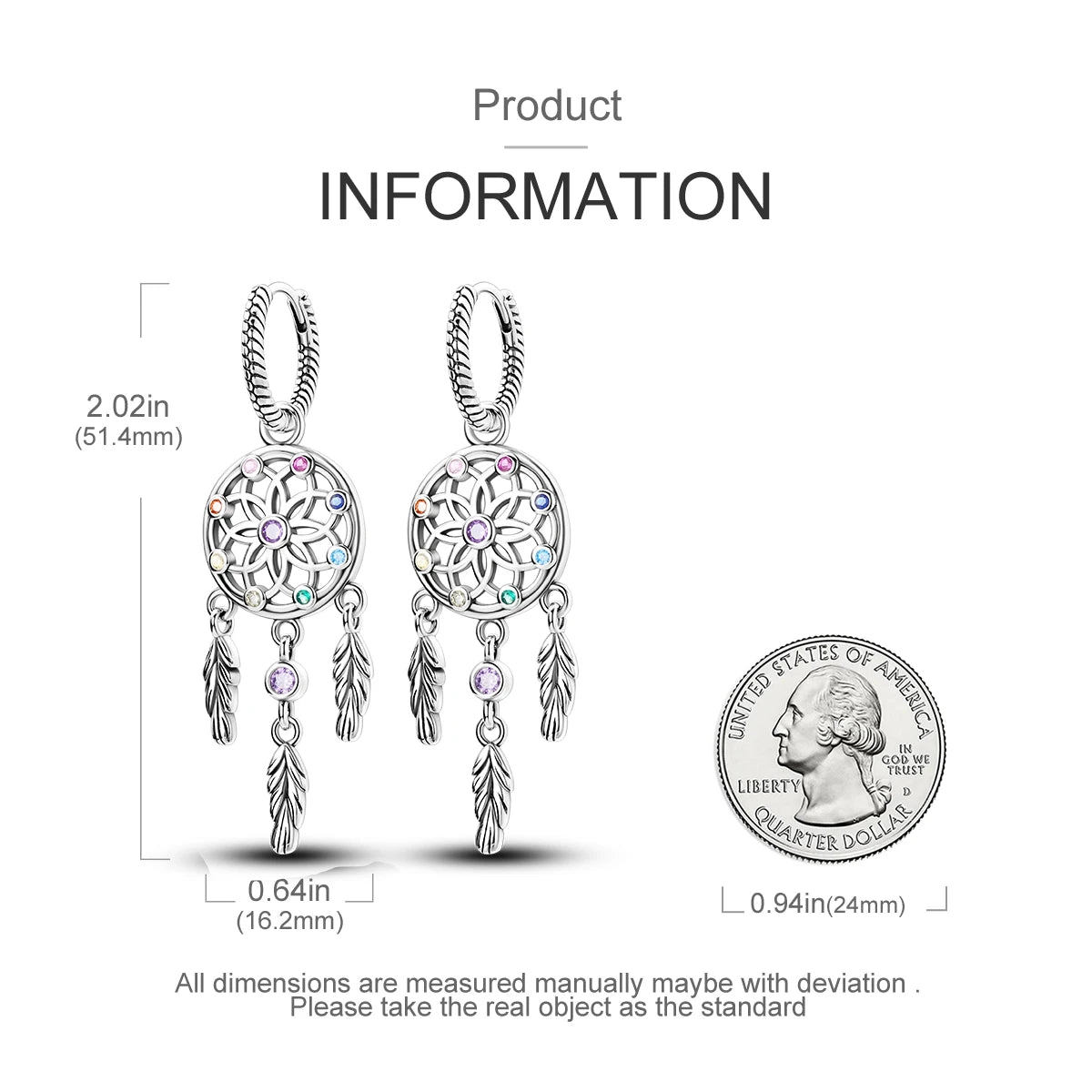 925 Silver Hoop Earrings For Woman