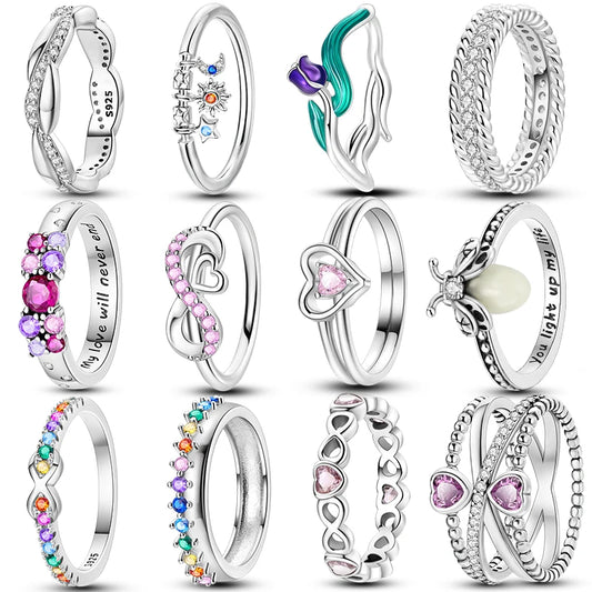 Fashion Original Luminous Firefly Rings 100% 925 Silver