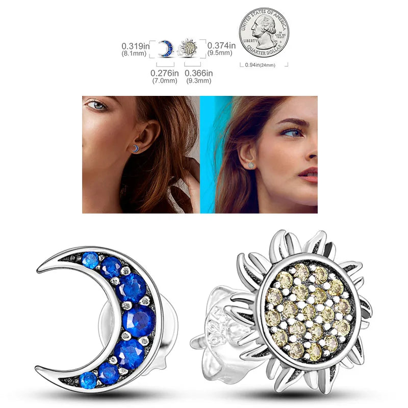 925 Silver Hoop Earrings  For Woman