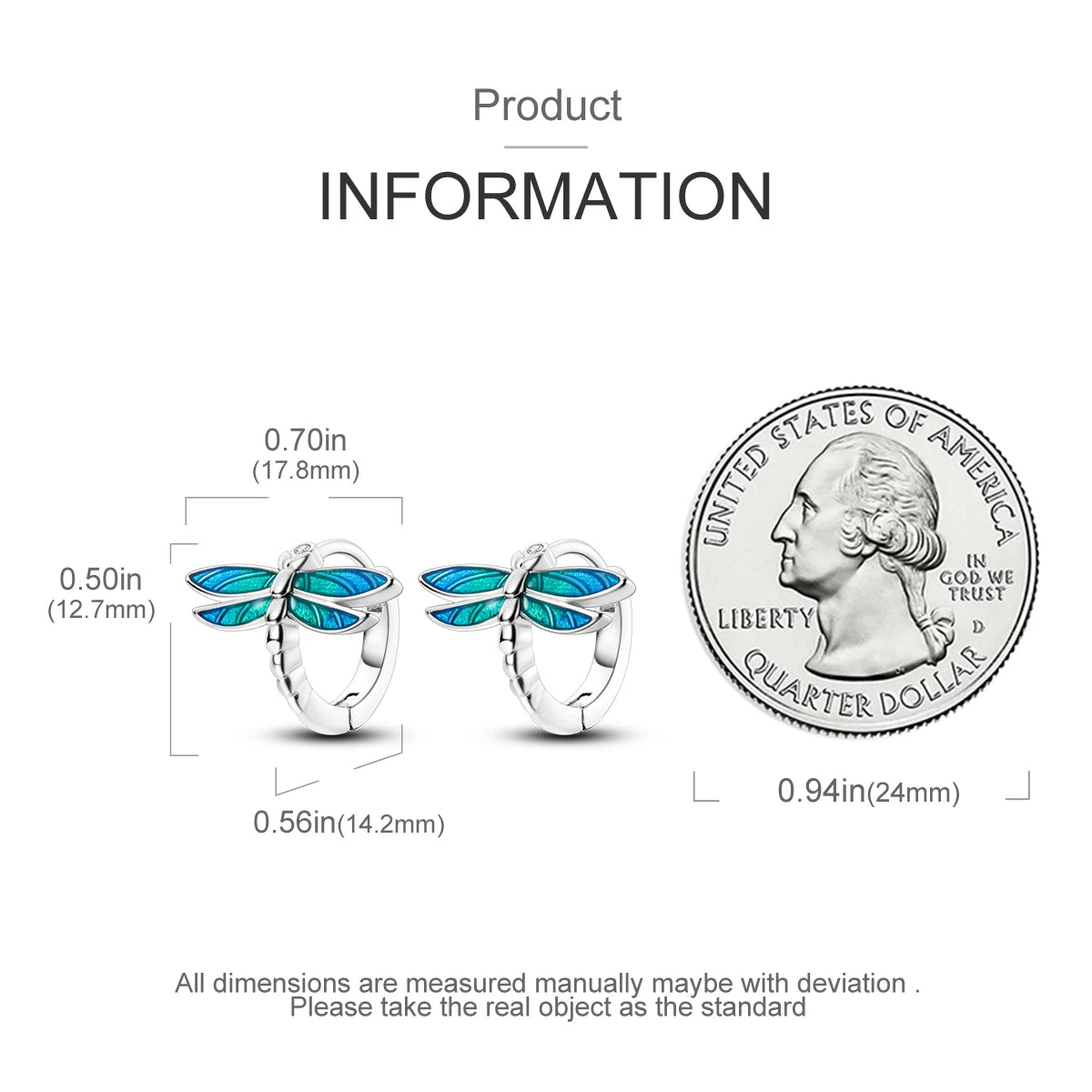 925 Silver Hoop Earrings  For Woman