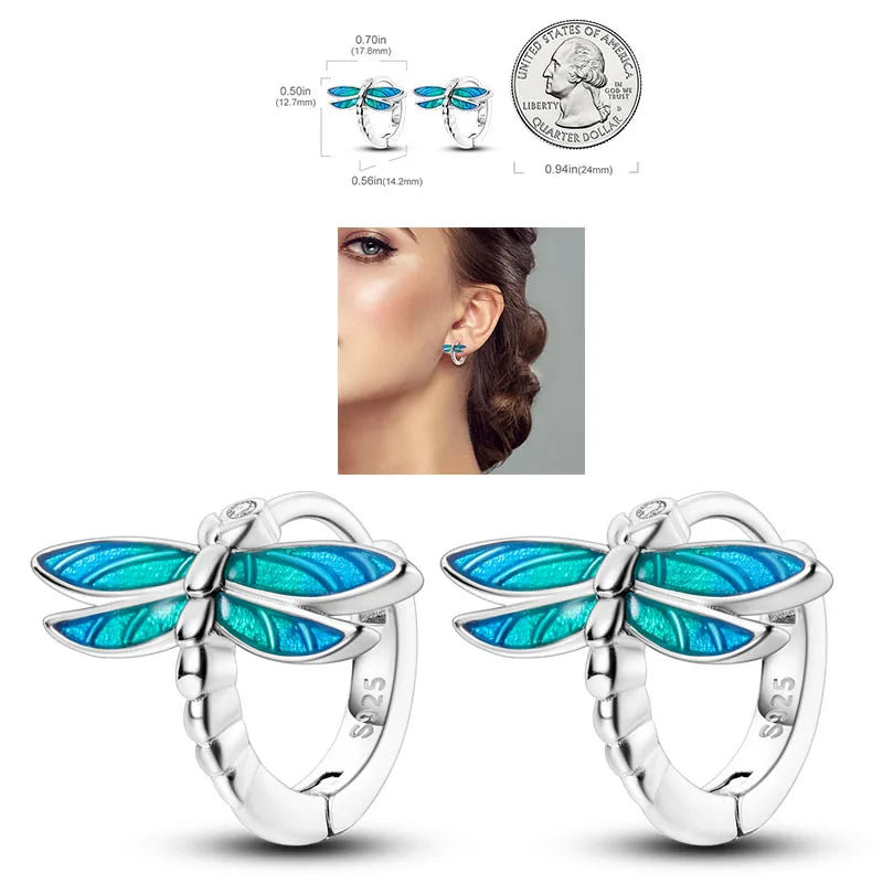 925 Silver Hoop Earrings  For Woman