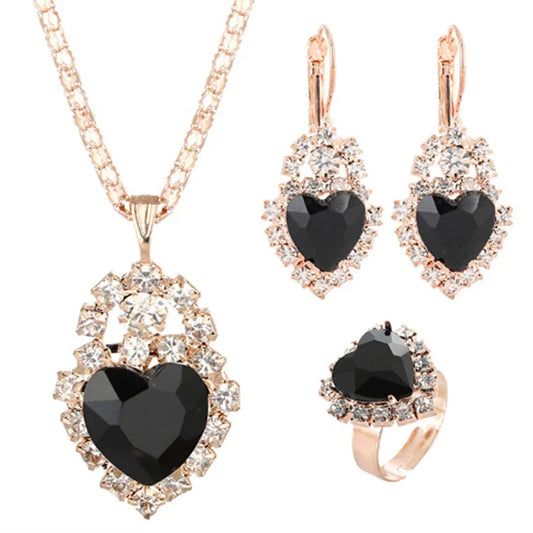 Jewelry Sets Women Wedding Jewelry Set for Brides Gold-Color Zirconia