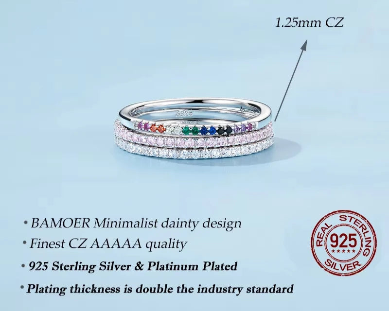 925 Sterling Silver Full pave ring