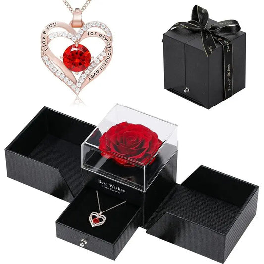  Necklace - Luxurious Rose Gift Box